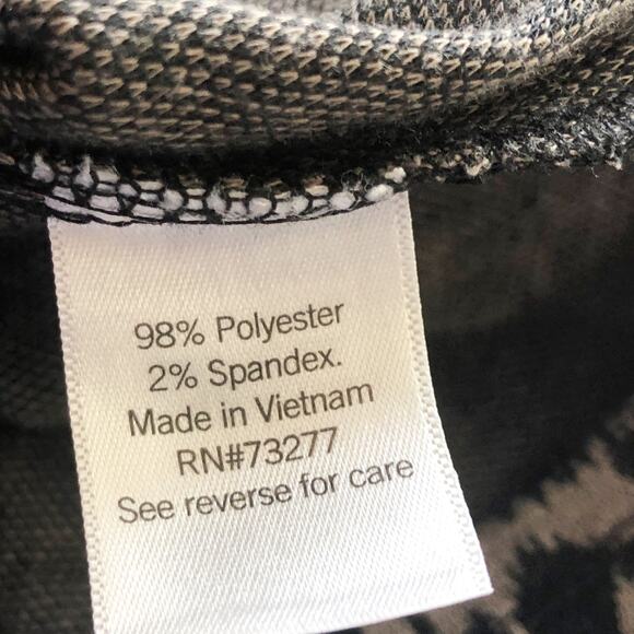 Nine West Dress Medium Brown Black Animal Print Soft  Knit  Stretch - Picture 3 of 3